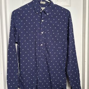 🍍2 for $20! J. Crew Blue Patterned Men's Shirt